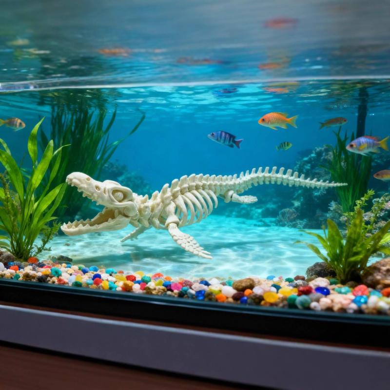 Marine Aquarium Home - 새로운 공룡 해골 모형 어항 장식