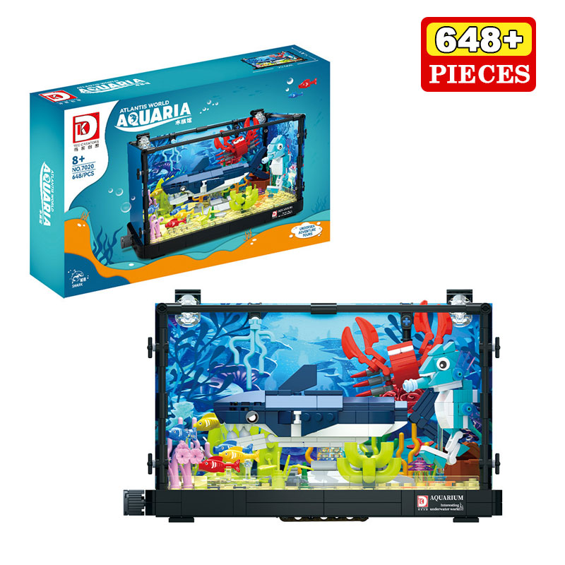 648PCS 상어 생태계 탱크 블록 해양 수족관 모델  - Aquarium Marine World 리뷰 및 가격